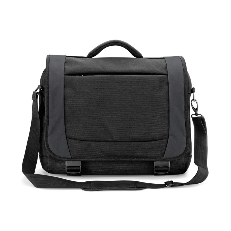 Tungsten™ laptop briefcase - Black/Dark Graphite One Size